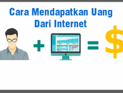 Ilustrasi bekerja online dan mendapatkan penghasilan dari internet.