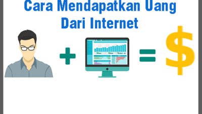 Ilustrasi bekerja online dan mendapatkan penghasilan dari internet.
