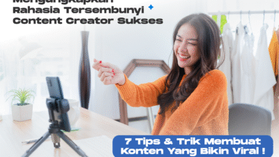 Tips menjadi content creator sukses bagi pemula.