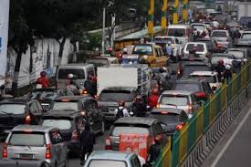 Kemacetan di Medan saat jam sibuk